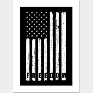 USA flag freedom Posters and Art